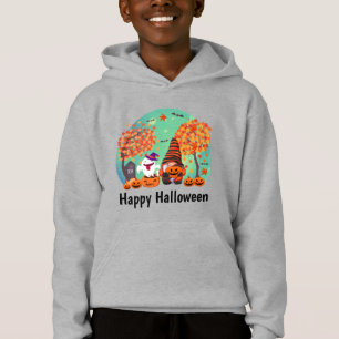 Gnome et fantôme d'Halloween mignons avec Text Boy