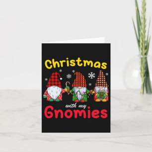 Gnome Familie Weihnachten Frauen Männer erhalten L Karte