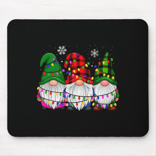 Gnome-Familien-Matching-Pjs Männer Frauen Lustige  Mousepad (Vorne)