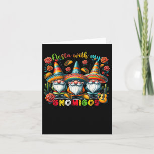Gnome Fiesta mit meinen Gnomigos Mexican Gnomes Ci Karte