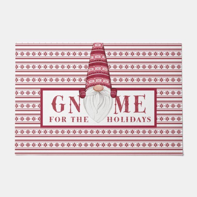 Gnome for Holidays Doormat Fußmatte (Vorderseite)