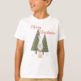 Gnome Frohe Weihnachten Jungen T-Shirt passend