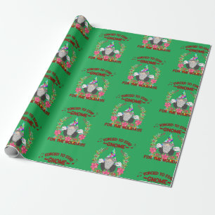 Gnome für das Feierliche Funny Quarantäne Zitat Geschenkpapier