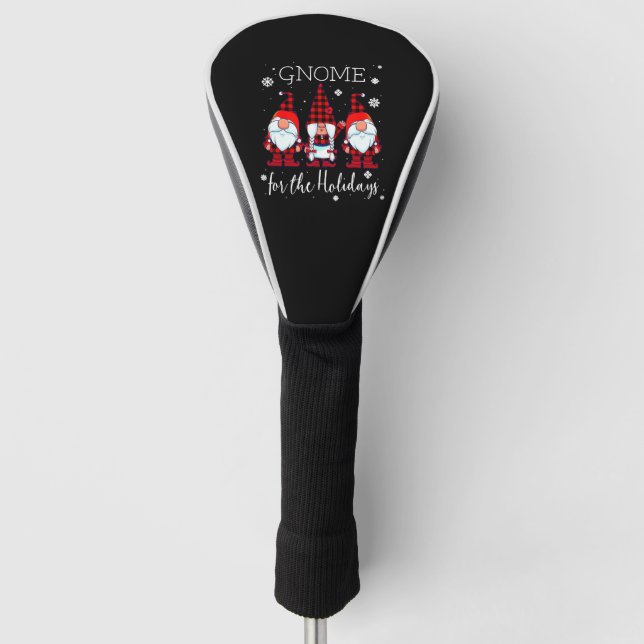 Gnome für das Holidays Buffalo Kariert 3 Gnomes Golf Headcover (Vorderseite)