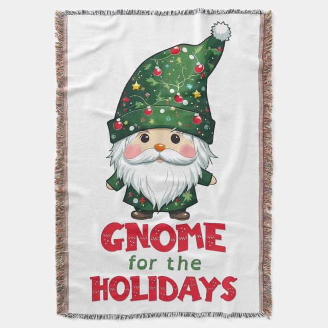 Gnome für den Urlaub Funny & Adorge Weihnachten Decke (Vorderseite Vertikal)