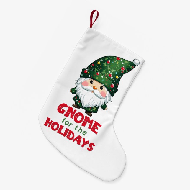Gnome für den Urlaub Funny & Adorge Weihnachten Kleiner Weihnachtsstrumpf (Vorderansicht (hängend))
