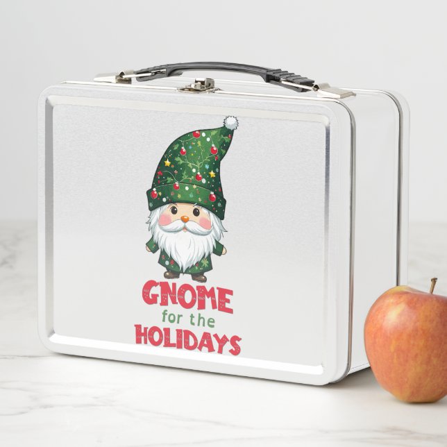 Gnome für den Urlaub Funny & Adorge Weihnachten Metall Brotdose (Beispiel)