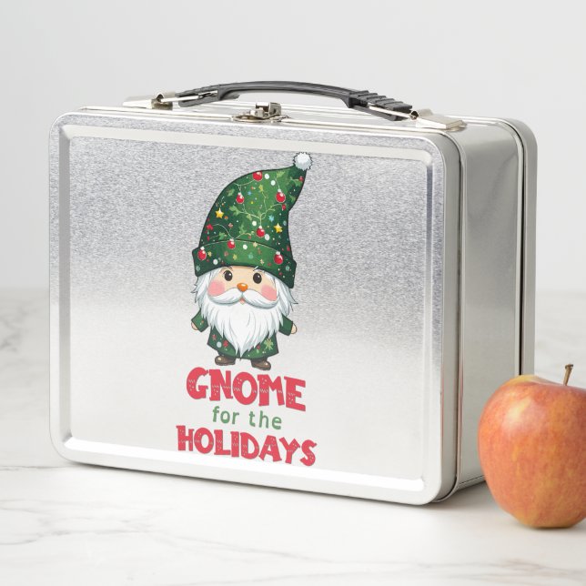 Gnome für den Urlaub Funny & Adorge Weihnachten Metall Brotdose (Beispiel)