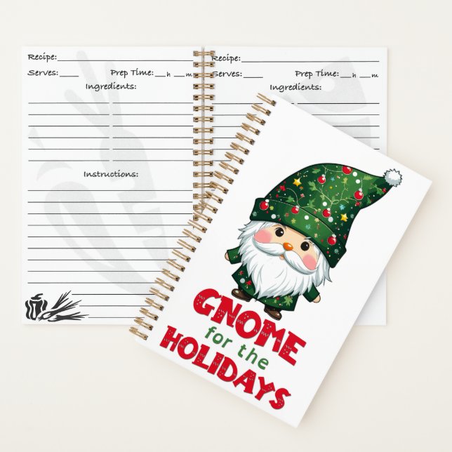 Gnome für den Urlaub Funny & Adorge Weihnachten Notizbuch (Innen)