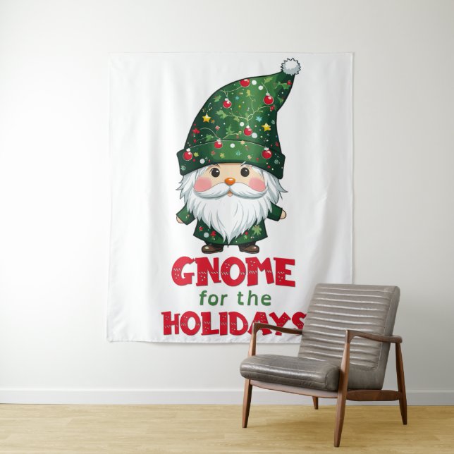 Gnome für den Urlaub Funny & Adorge Weihnachten Wandteppich (Beispiel)