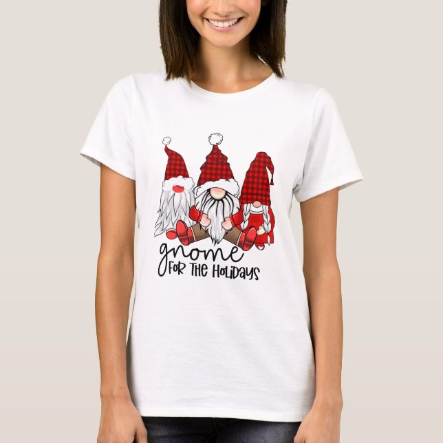 Gnome für Ferien, niedlich T-Shirt (Vorderseite)