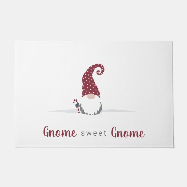 Gnome für Holidays skandinavisches Design Fußmatte (Vorderseite)