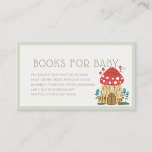 Gnome Garden Mushroom Green Book Request Begleitkarte