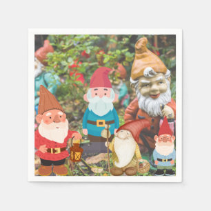 Gnome Garden Serviette