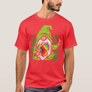 Gnome Gefärbte Krawatte Kleeblatt Clover St Patric T-Shirt