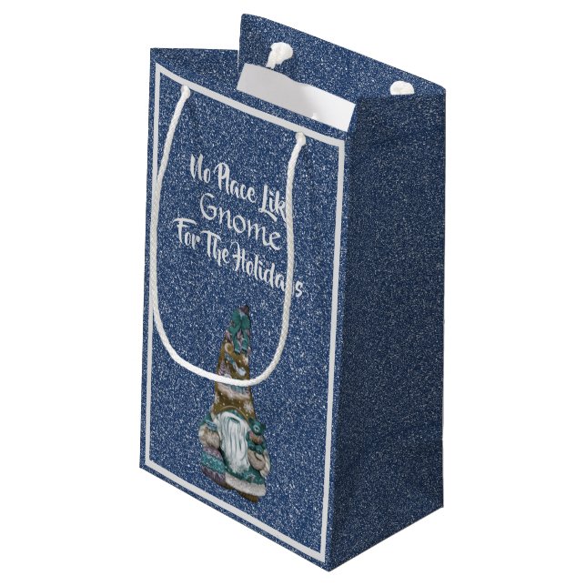 Gnome-Geschenktasche Kleine Geschenktüte (Rückseite Schrägansicht)
