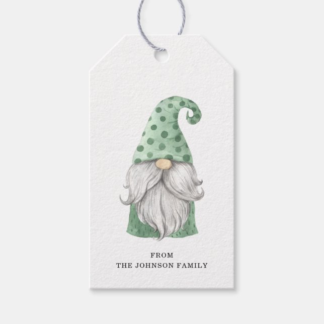 Gnome Gift Tags Geschenkanhänger (Vorderseite)