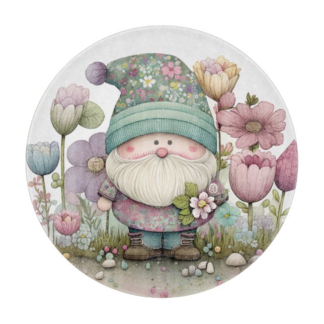 Gnome Glasschneidplatte Schneidebrett (Vorderseite)