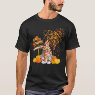 Gnome Glückwunsch Erntedankfest Herbstfallen Nomad T-Shirt