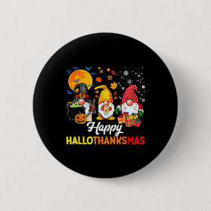 Gnome Halloween Erntedankfest Weihnachten Frohe Ha Button
