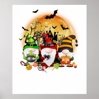 gnome halloween poster