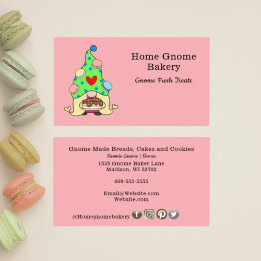 Gnome Heimat Bäckerei Konditorgebäck & Sweet Pink Visitenkarte