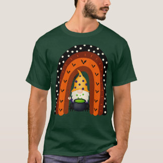 Gnome Hexenhaur Halloween Kostüm Pumpkin Herbst T-Shirt