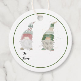 Gnome Holiday-Geschenketiketten Geschenkanhänger