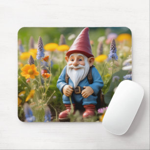 Gnome im Sommergarten Mousepad