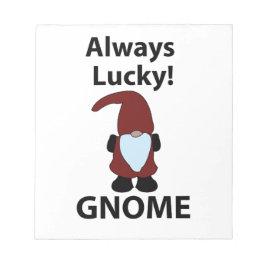 Gnome Immer glücklich Gnome Notizblock