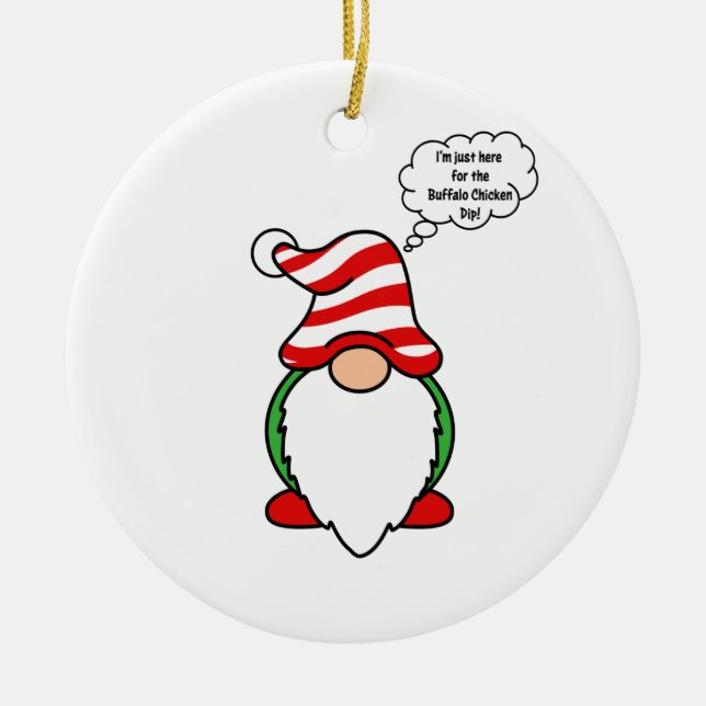 Gnome Keramik Ornament (Vorne)