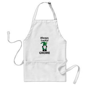 Gnome Kleeblatt Lucky St Patricks Day Gnome Schürze