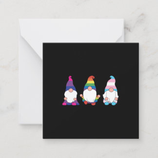 Gnome LGBTQ Bisexual Transsexual Ally Mitteilungskarte