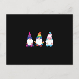 Gnome LGBTQ Bisexuelle Transsexuelle Allianz Ankündigungspostkarte