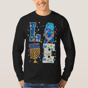 Gnome LIEBE Hanukkah Dreidel Menorah Chanukah 2022 T-Shirt