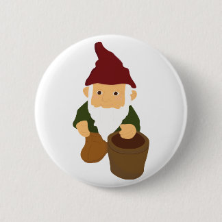 Gnome mit Eimer Button
