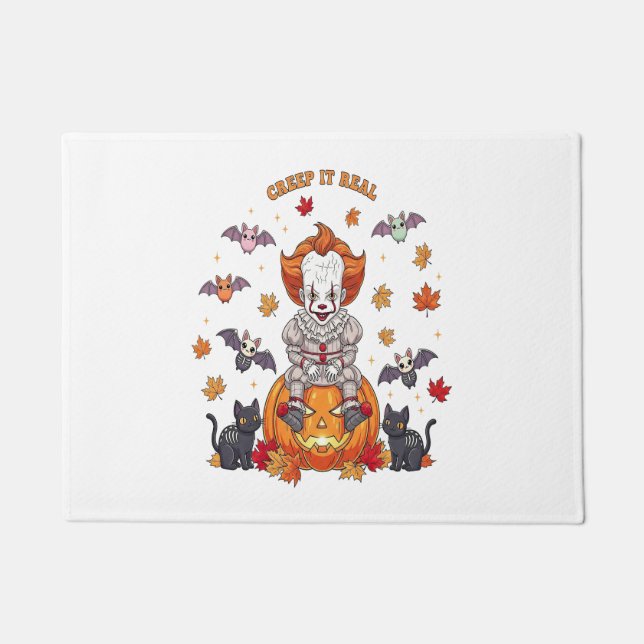 Gnome Niedlich Pumpkin Halloween Fußmatte (Vorderseite)