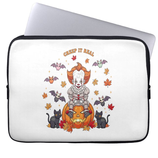 Gnome Niedlich Pumpkin Halloween Laptopschutzhülle (Vorderseite)