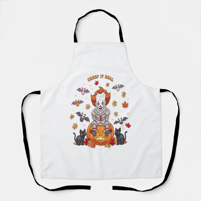 Gnome Niedlich Pumpkin Halloween Schürze (Vorderseite)