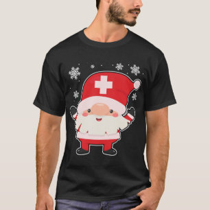 Gnome Nurse Santa Christmas Niedlich RN LPN Kranke T-Shirt