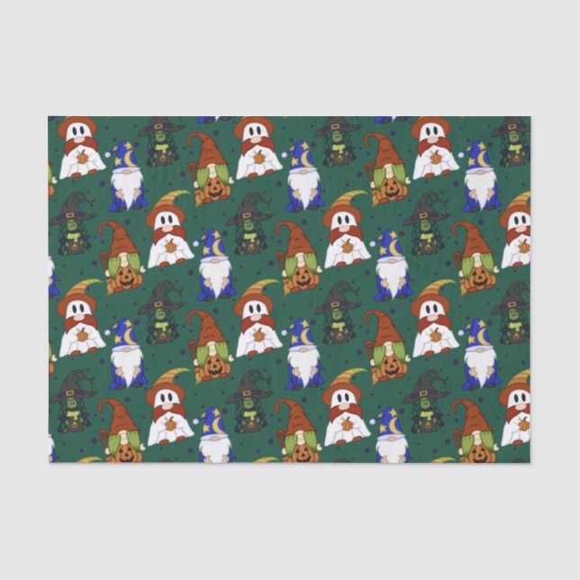 Gnome-o-Ween (Mittel) Seidenpapier (Vorderseite)