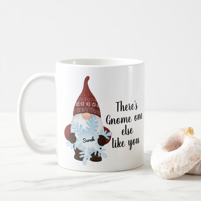 Gnome One Els Like You Personalized Mug (Avec donut)