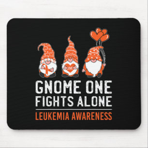 Gnome One Fights Alone Leukemia Cancer Awareness R Mousepad