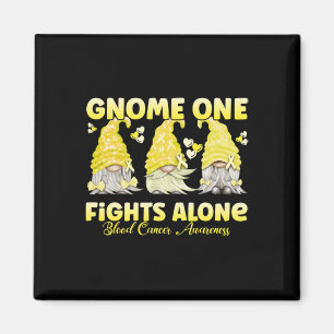 Gnome One kämpft allein Gelbes Blut Krebsbewusstse Magnet