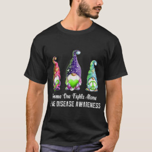 Gnome One kämpft allein Lyme-Krankheit Bewusstsein T-Shirt