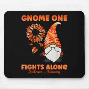 Gnome One kämpft allein um Orange Ribbon Leukämie Mousepad