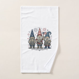 Gnome Patriotique USA Chemise Vintage Quatre Juill