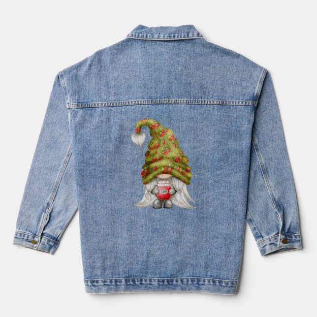 Gnome Portant un Casquette de confiture de fraise  (Verso)