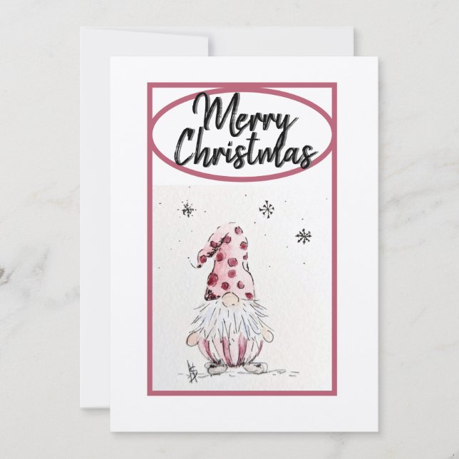 Gnome pour la carte des Fêtes (Devant)