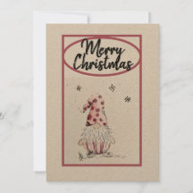 Gnome pour la carte des Fêtes